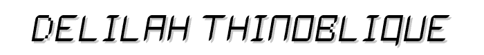 Delilah ThinOblique font